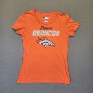 ​Denver Broncos NFL Team Apparel Orange Graphic T-Shirt Women’s Small